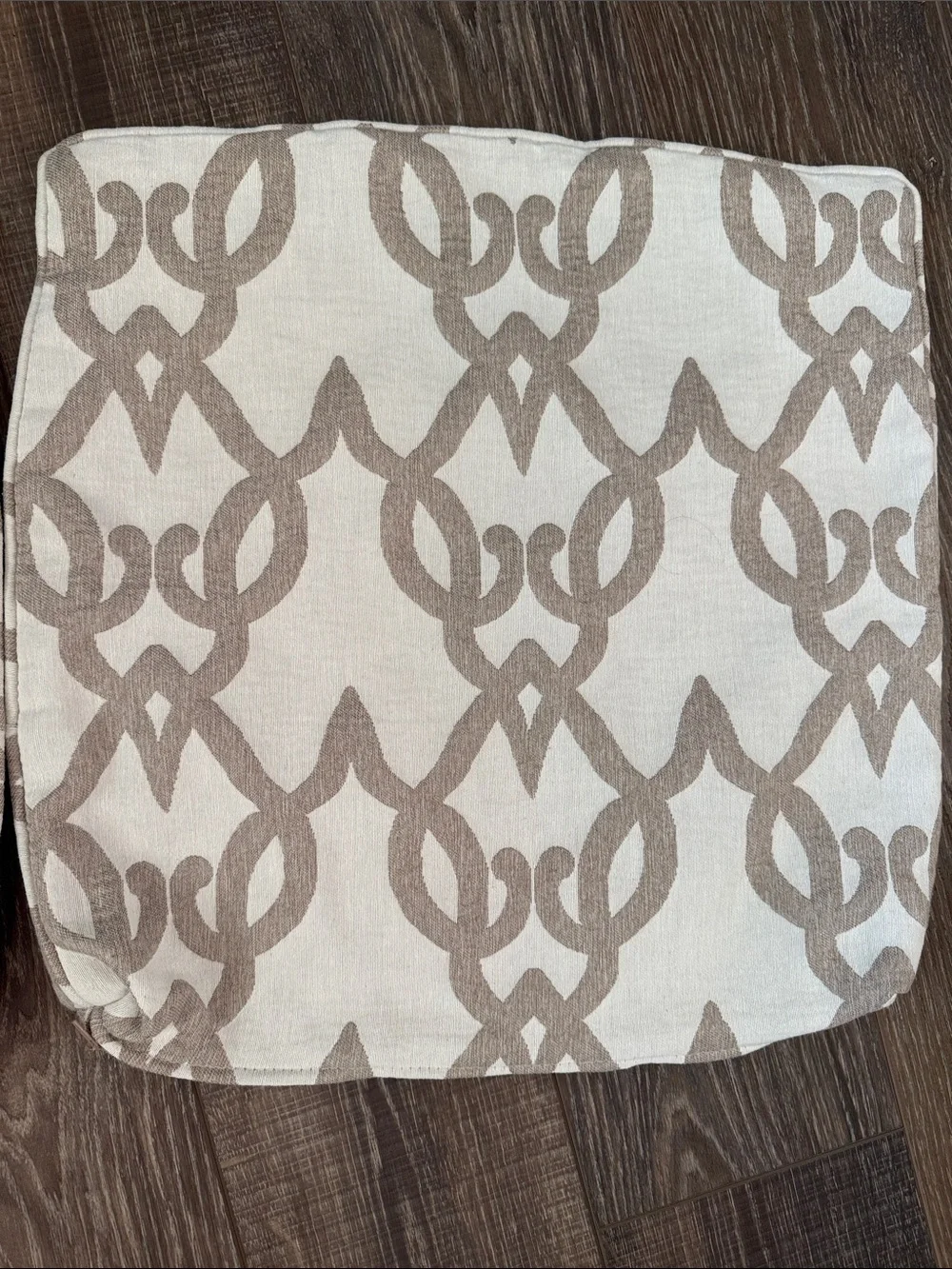Beige and Tan 18x18 Throw Pillow Covers - Set of 2